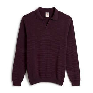 DANDY DEL MAR | XS THE SEBASTIAN LONG SLEEVE POLO IN AMETHYST
